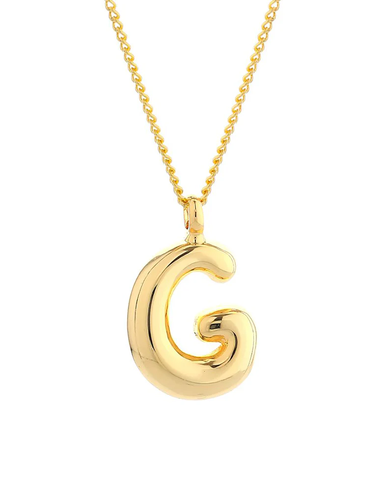 14K Gold Dipped Initial Necklace - Image 10
