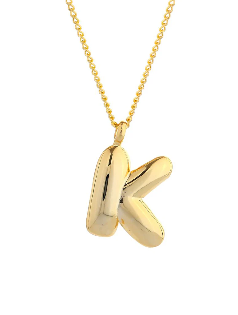 14K Gold Dipped Initial Necklace - Image 14