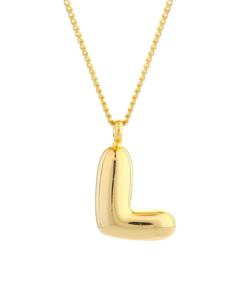 14K Gold Dipped Initial Necklace - Image 15