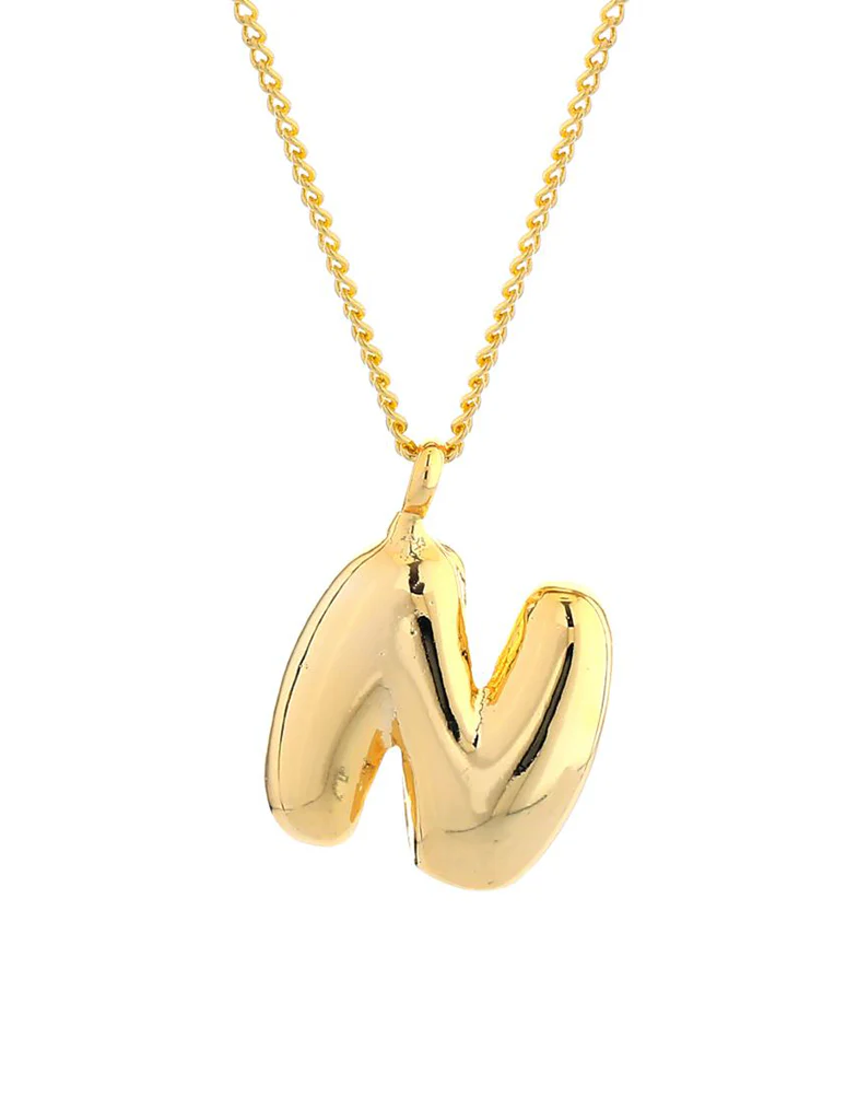 14K Gold Dipped Initial Necklace - Image 17