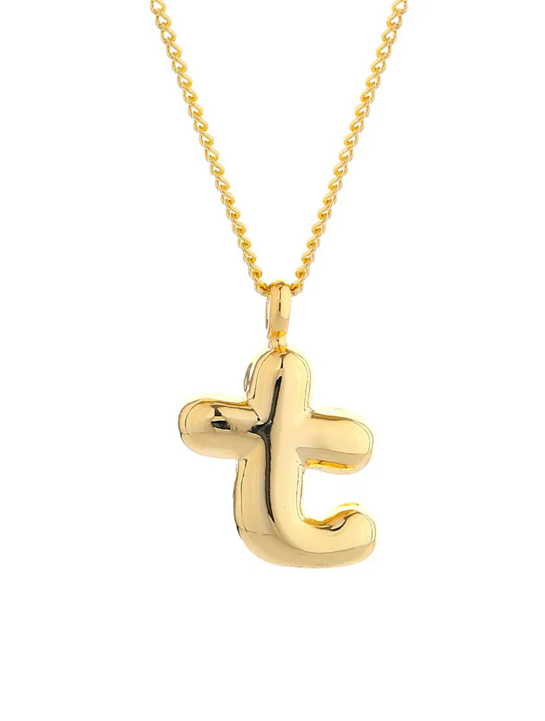 14K Gold Dipped Initial Necklace - Image 22