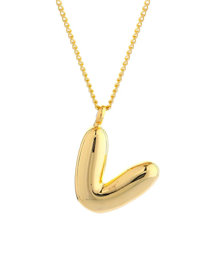 14K Gold Dipped Initial Necklace - Image 23