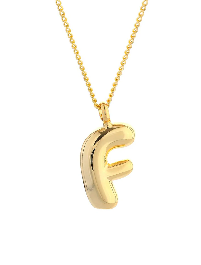 14K Gold Dipped Initial Necklace - Image 9