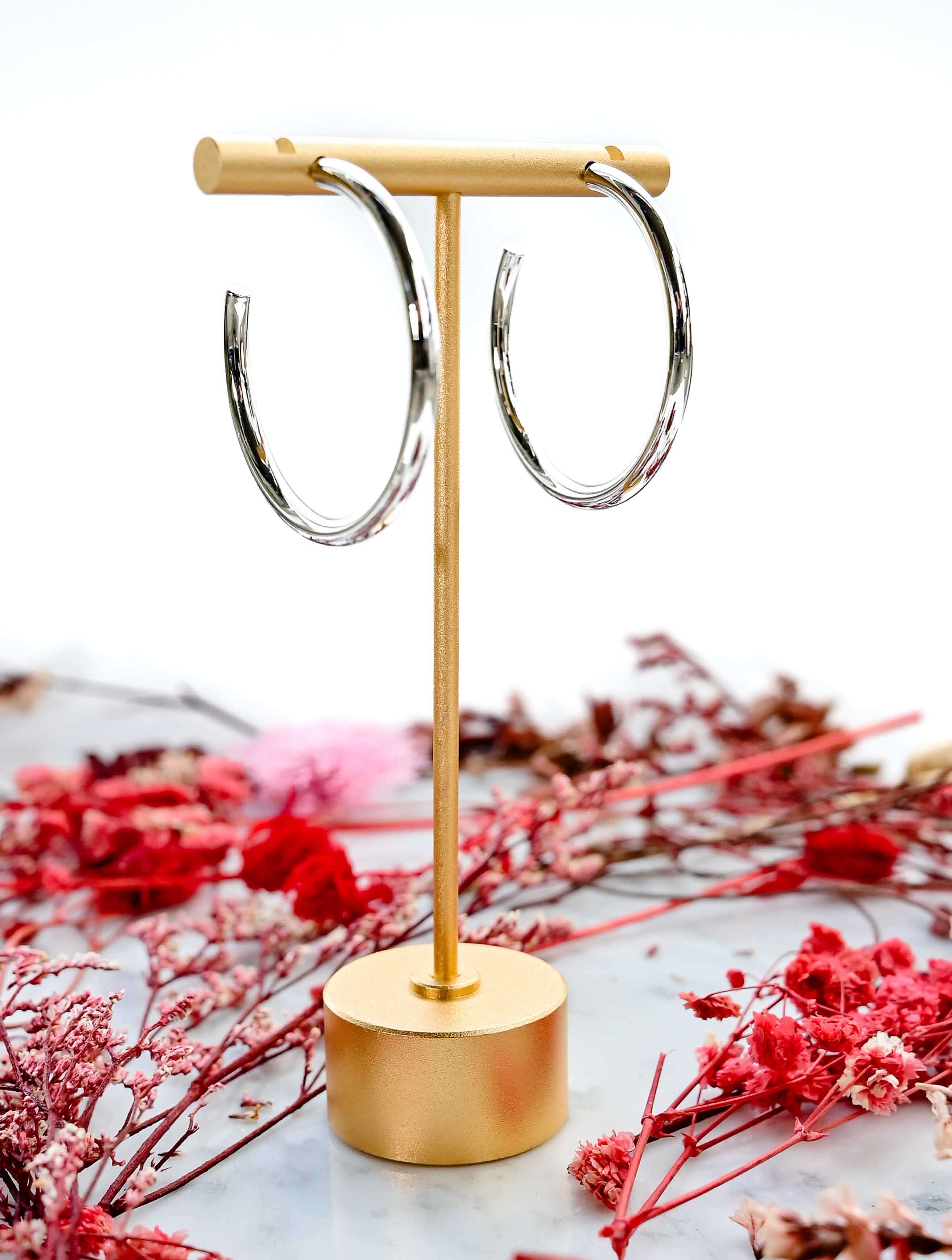 14K Gold Dipped Post Hoop - Image 10