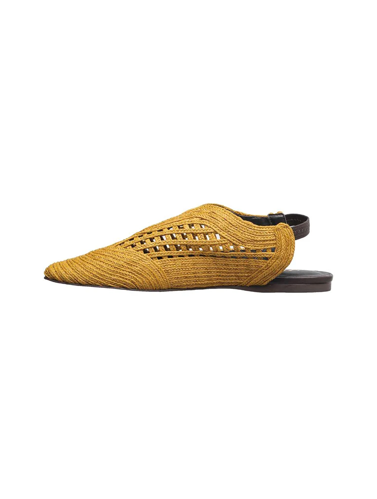 Antelope Daisy Woven Slingback Flats - Image 6