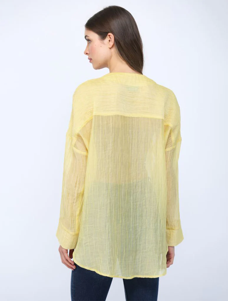 Crinkled Button Up Top - Image 3