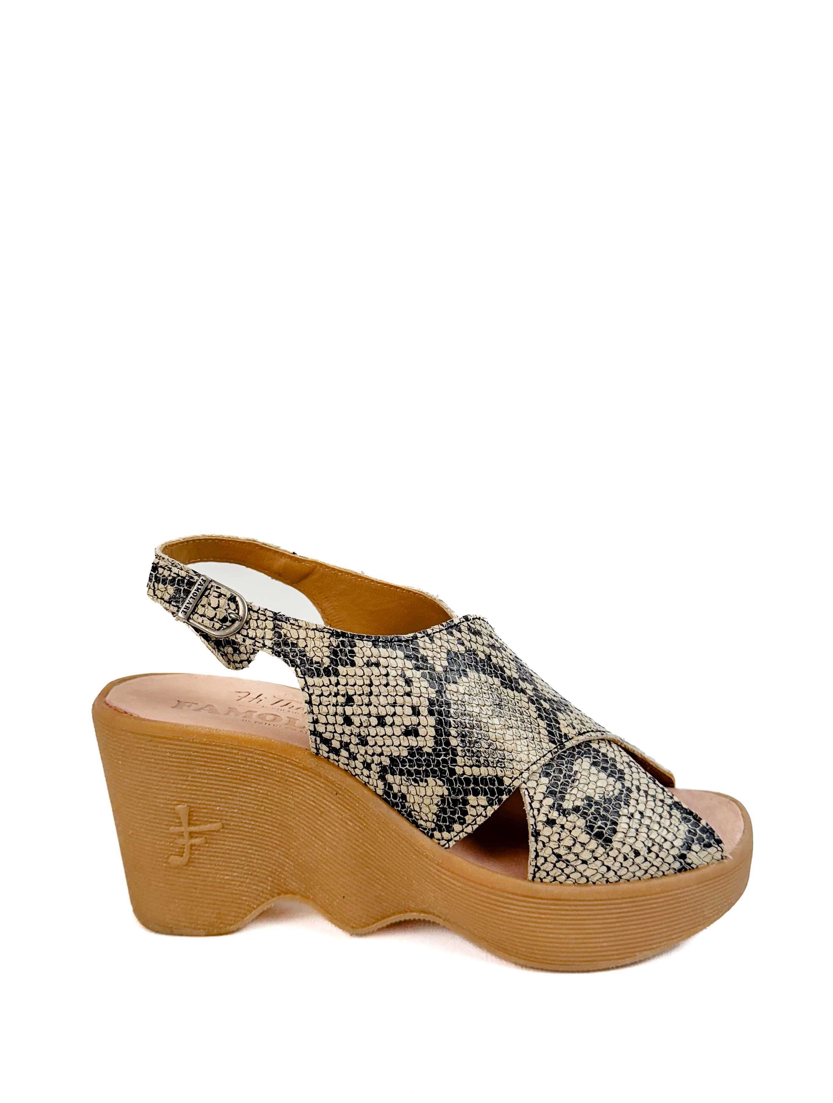 Famolare Cross Your Heart Wedge Sandal - Image 2