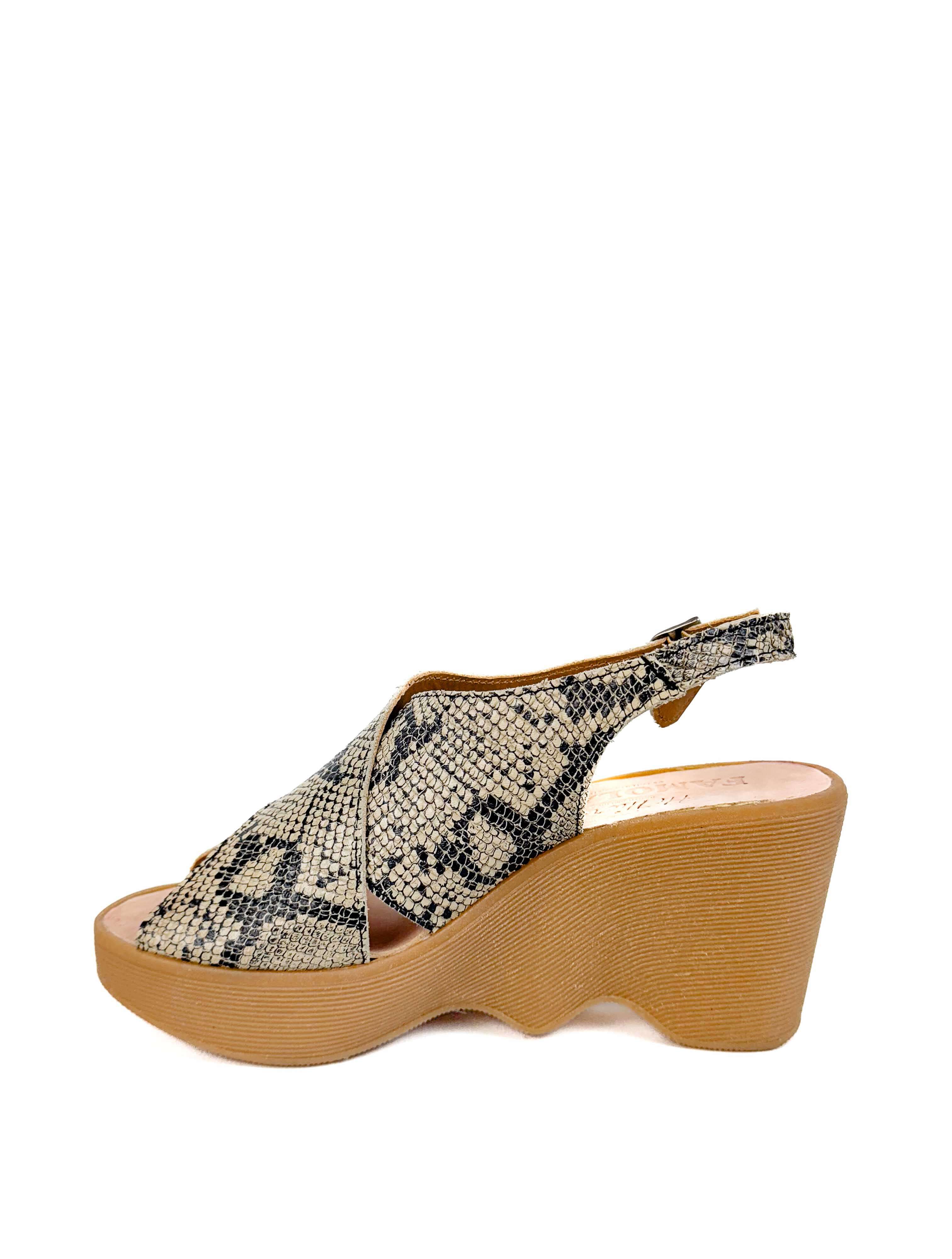 Famolare Cross Your Heart Wedge Sandal - Image 4