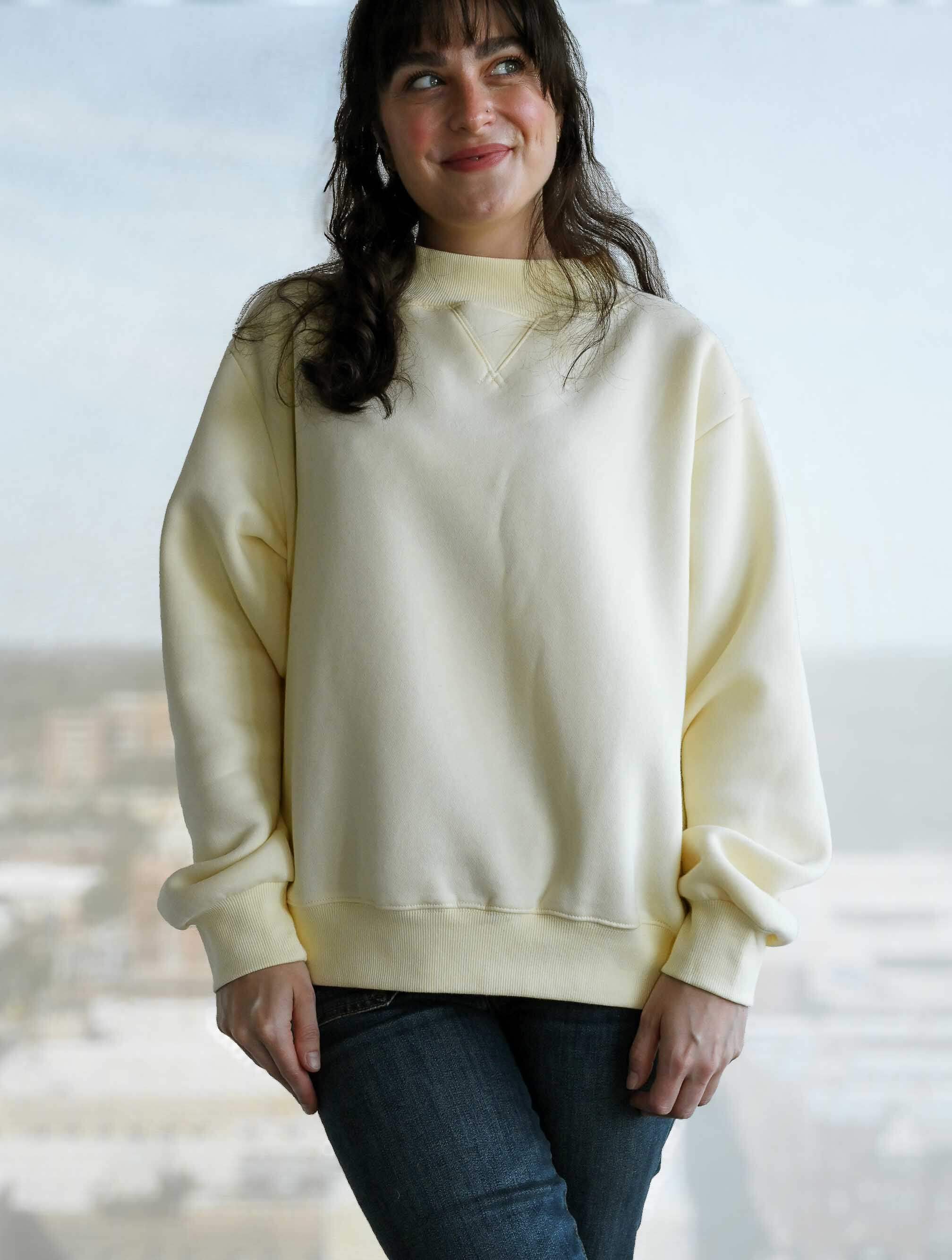 Fleece Wide Neck Sweatshirt - Image 2