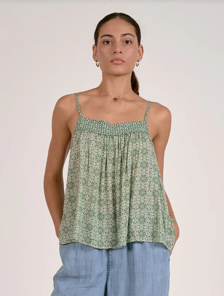 Flowy Spaghetti Strap Blouse
