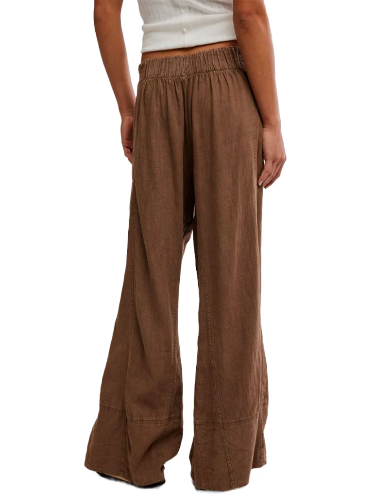 Free People Days End Linen Pull-On Pants - Image 3