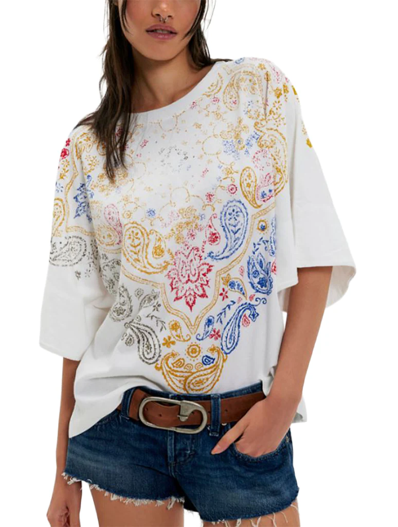 Free People Heirloom Printed Tee