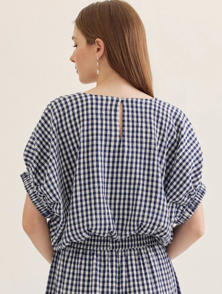 Gingham Bubble Top - Image 3