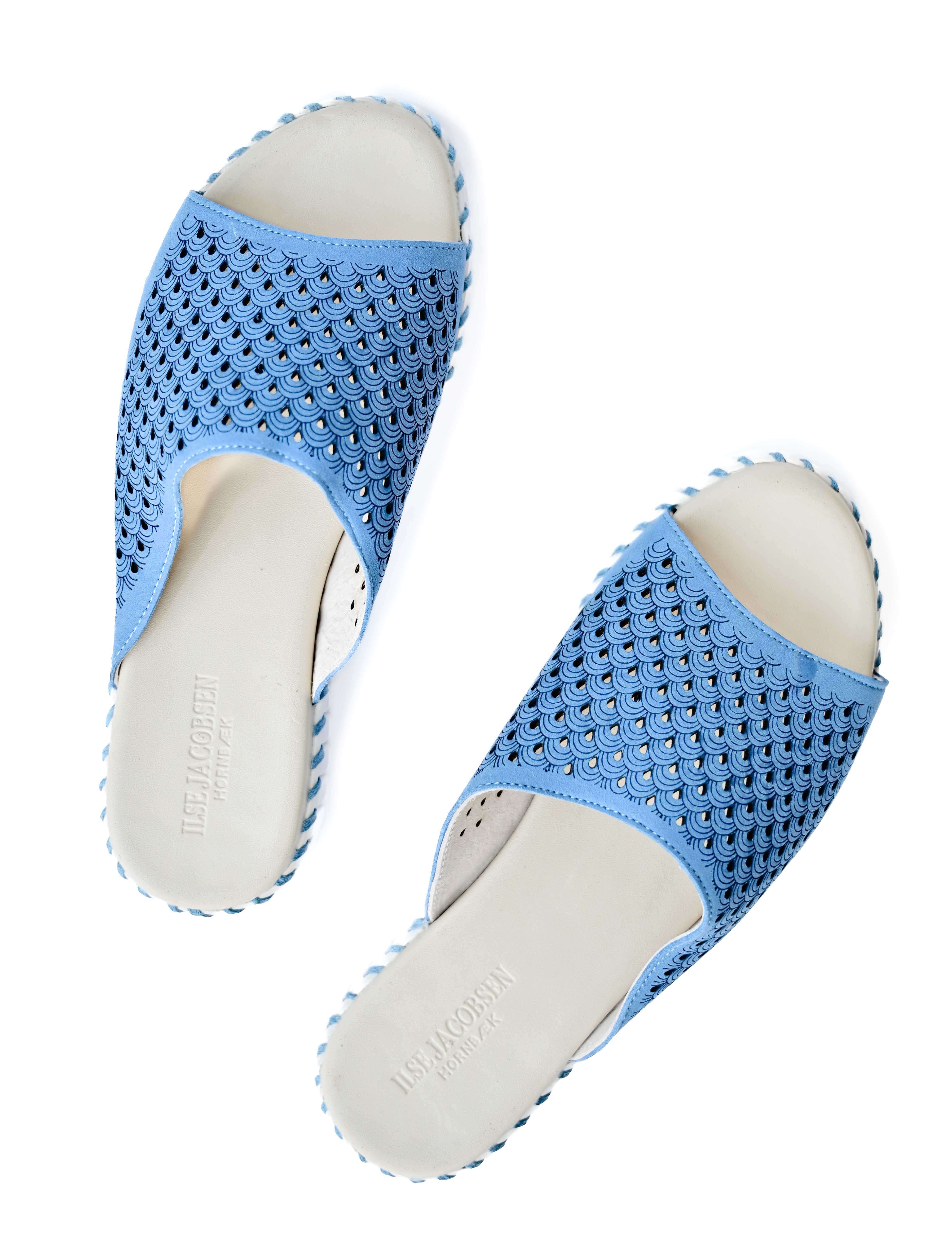 Ilse Jacobsen Tulip 1375 Perforated Open-Toe Flat Sandal (Final Sale)*