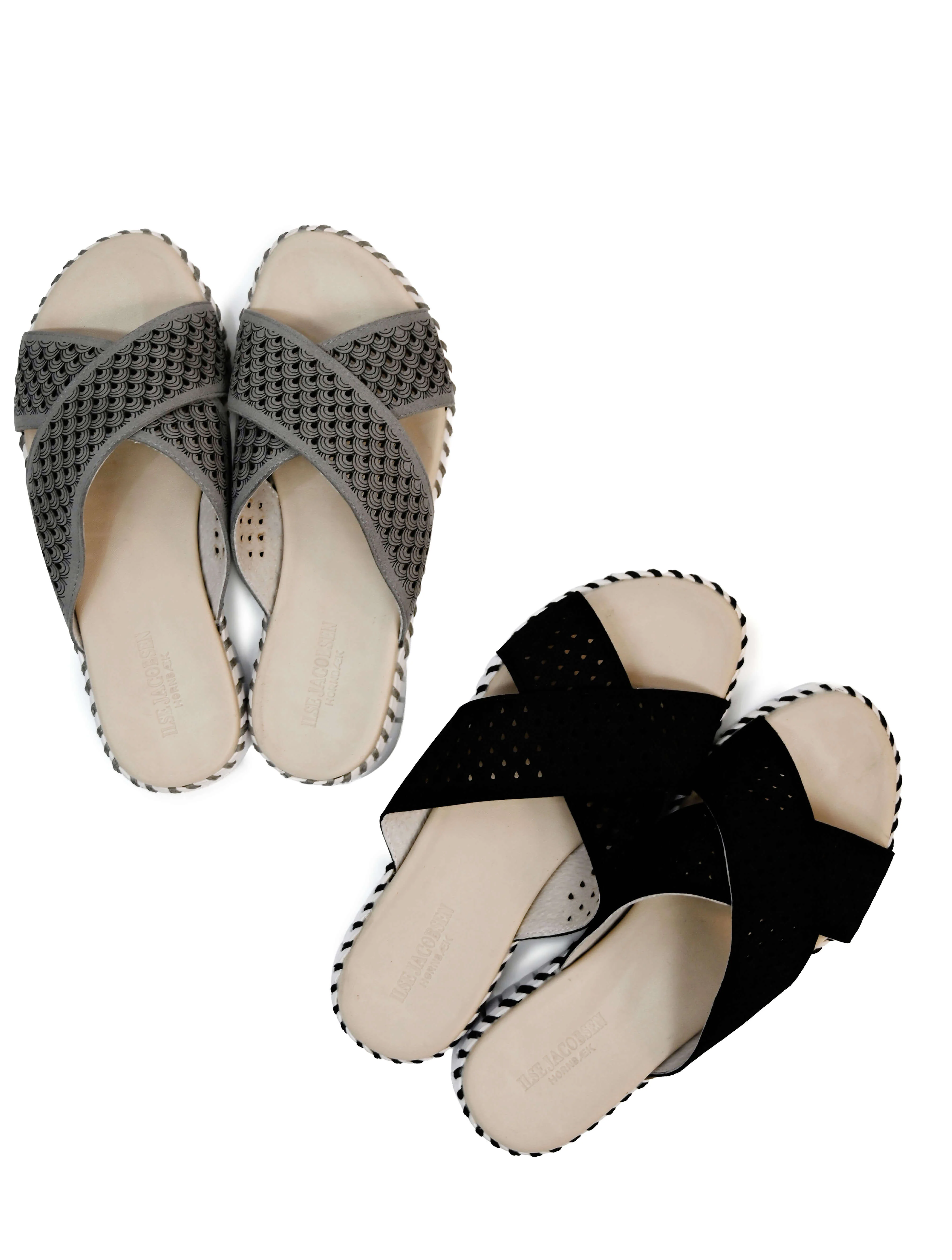 Ilse Jacobsen Tulip 1575 Perforated Open-Toe Flat Sandal (Final Sale)*