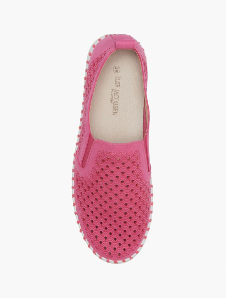 Ilse Jacobsen Tulip Perforated Slip-On Sneaker - Image 12