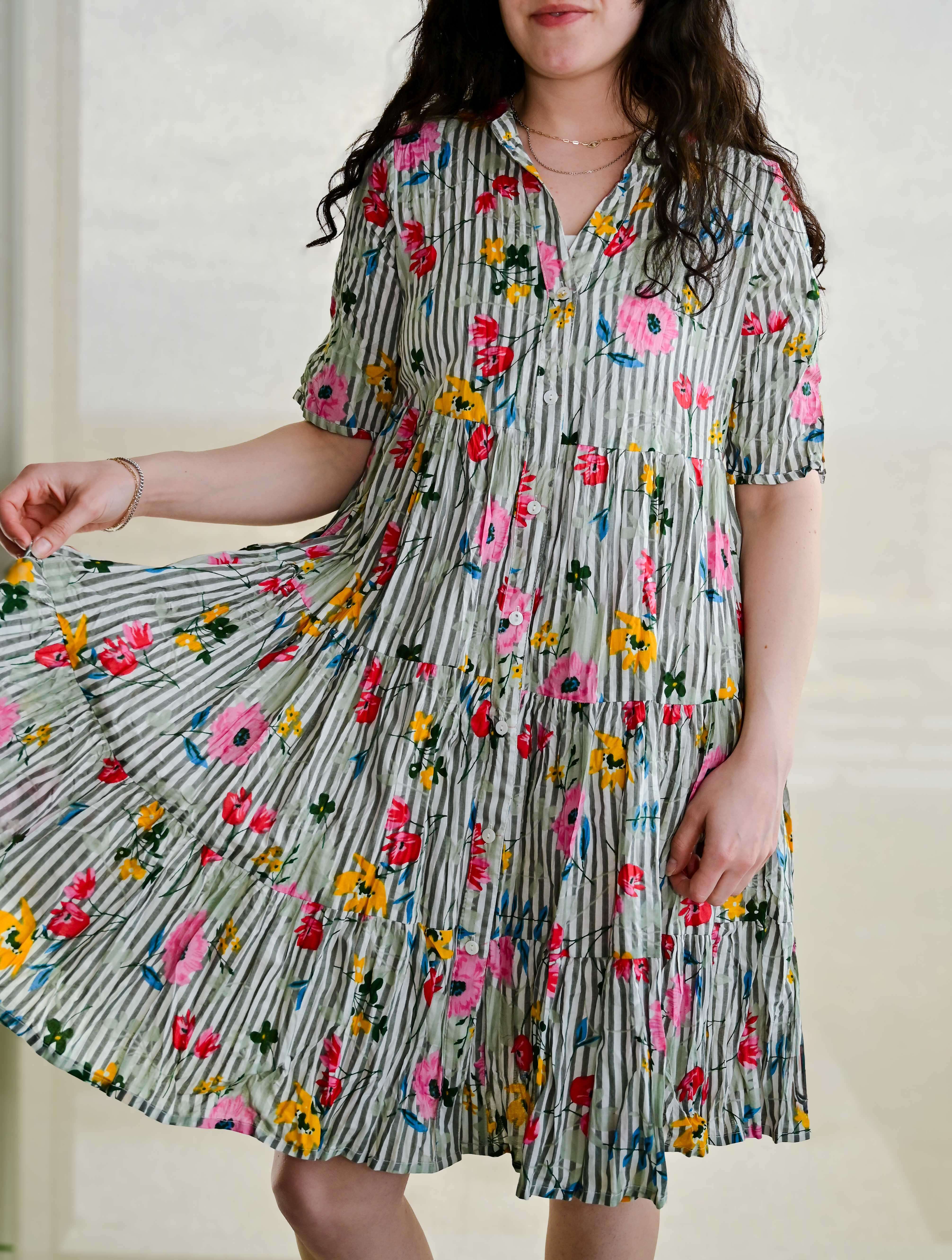 July Short Sleeve Babydoll Dress - Image 2