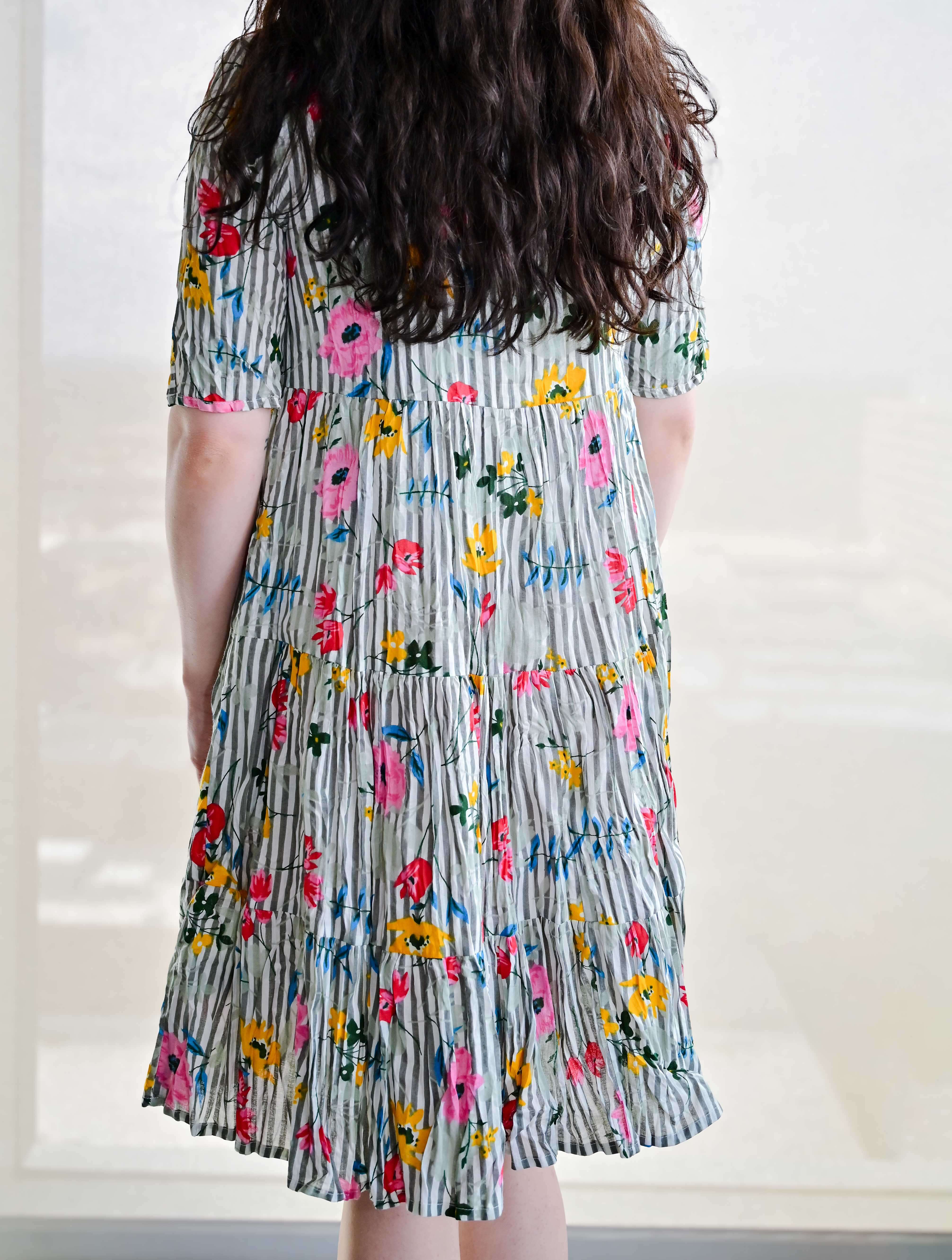 July Short Sleeve Babydoll Dress - Image 3