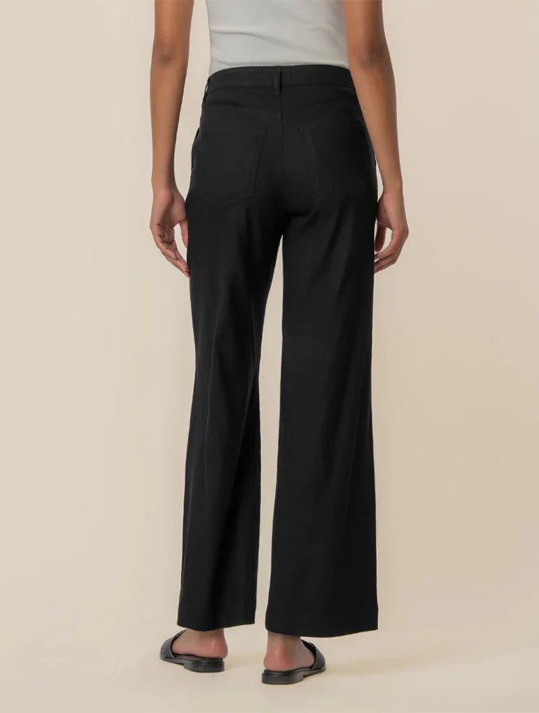 Kut From The Kloth Meg High Rise Wide Leg Linen Pants with Front Pleats - Image 12