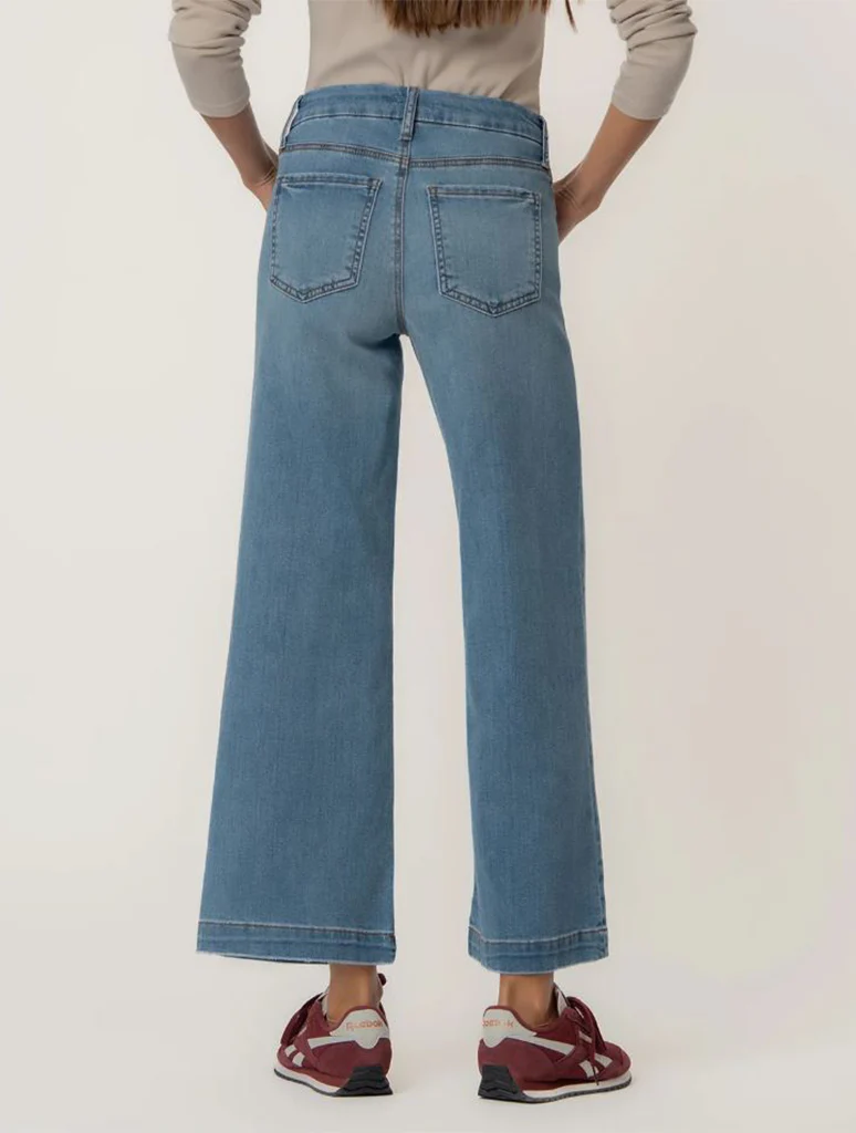 Kut From The Kloth Meg High Rise Wide Leg Patch Pocket Jeans - Image 3
