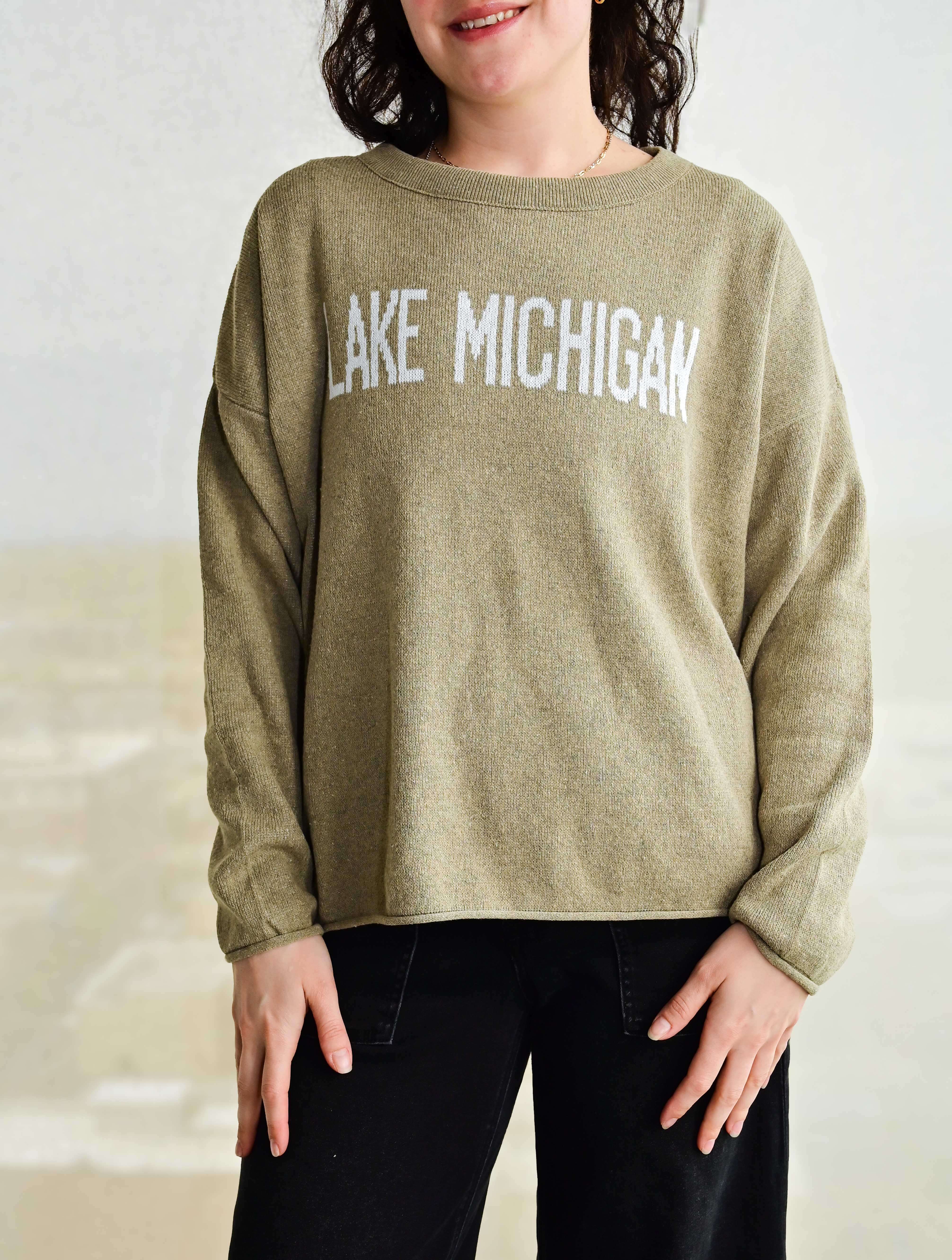"Lake Michigan" Boxy Sweater - Image 2