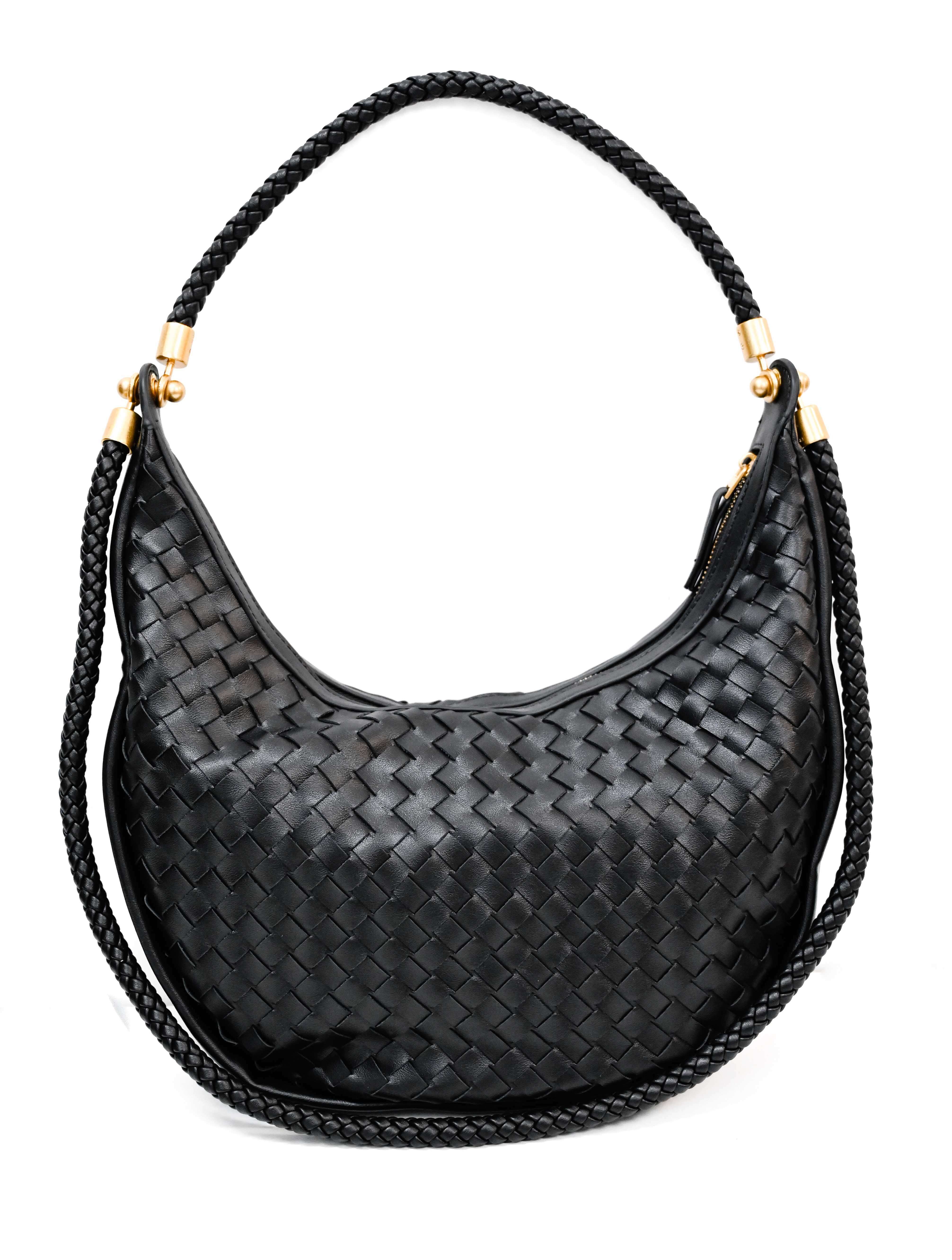 Large Woven Hobo Bag - Image 2