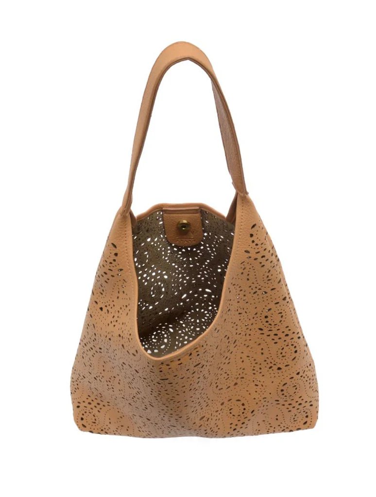 Lazer Cut Eyelet Hobo - Image 5