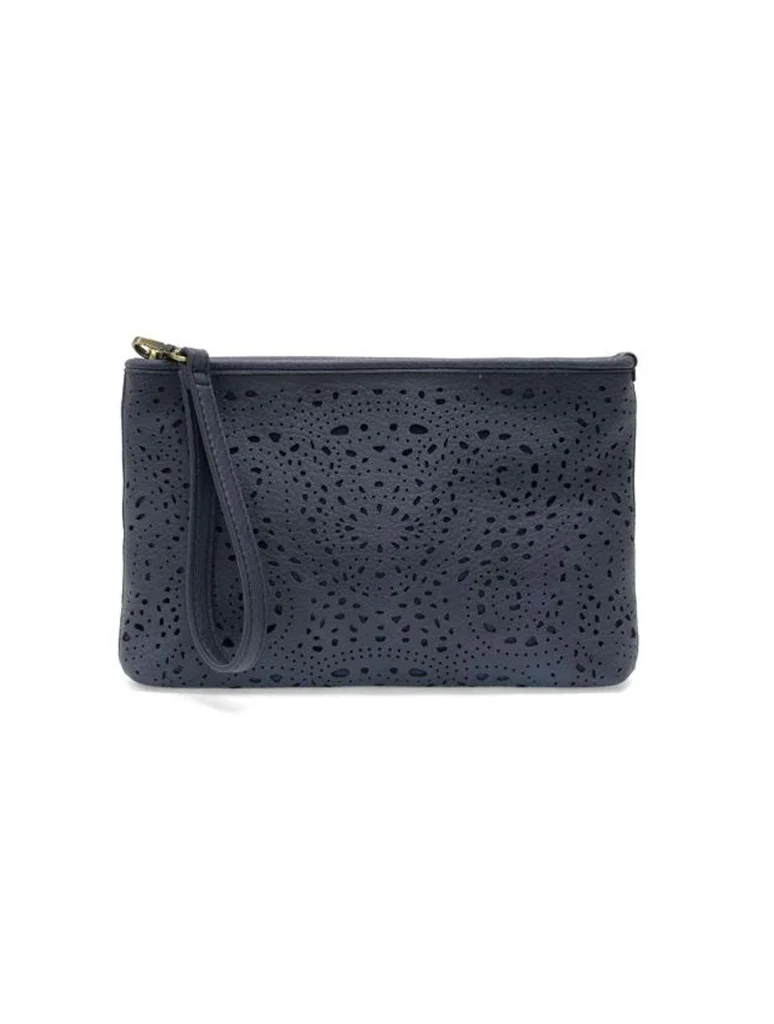 Lazer Cut Eyelet Quinn Convertible Crossbody Clutch - Image 3