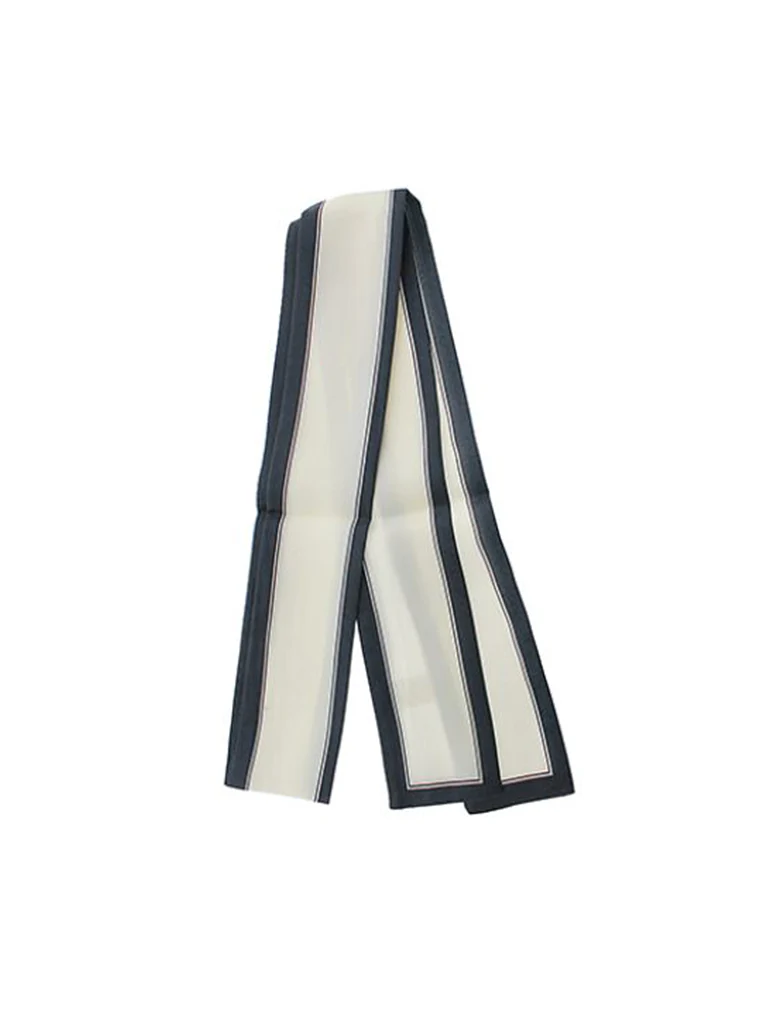Line Border Narrow Scarf - Image 2