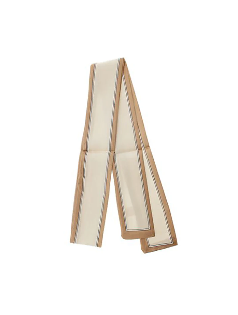 Line Border Narrow Scarf - Image 4
