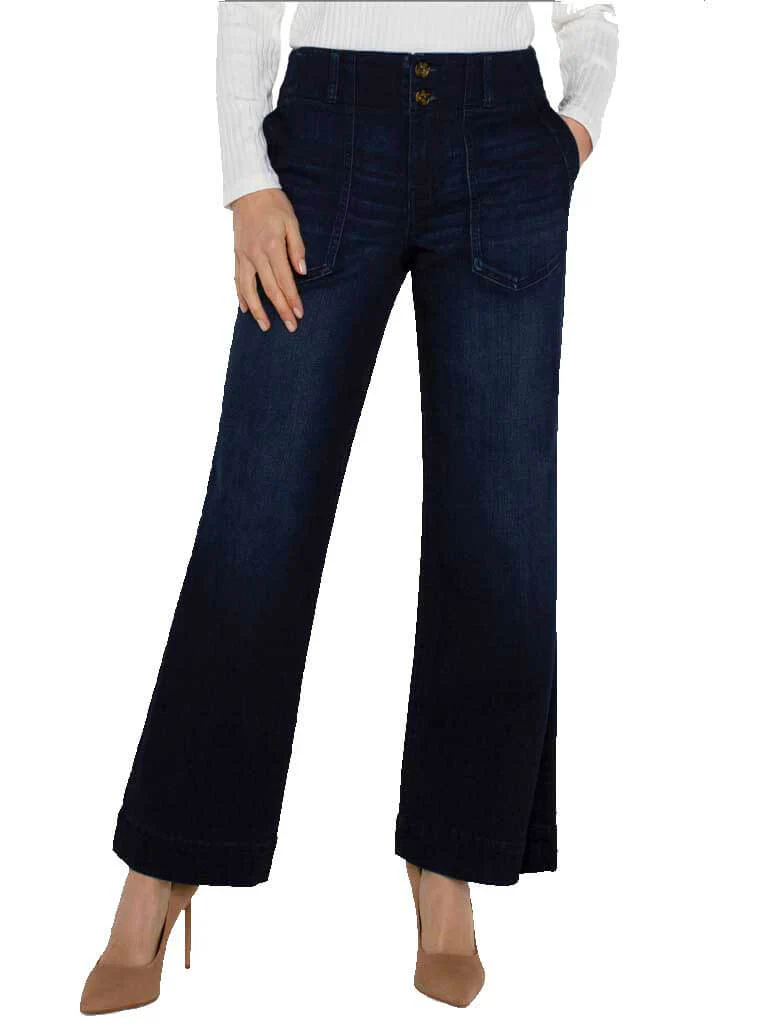 Liverpool Patch Pocket Wide Leg 31" Jean - Image 3