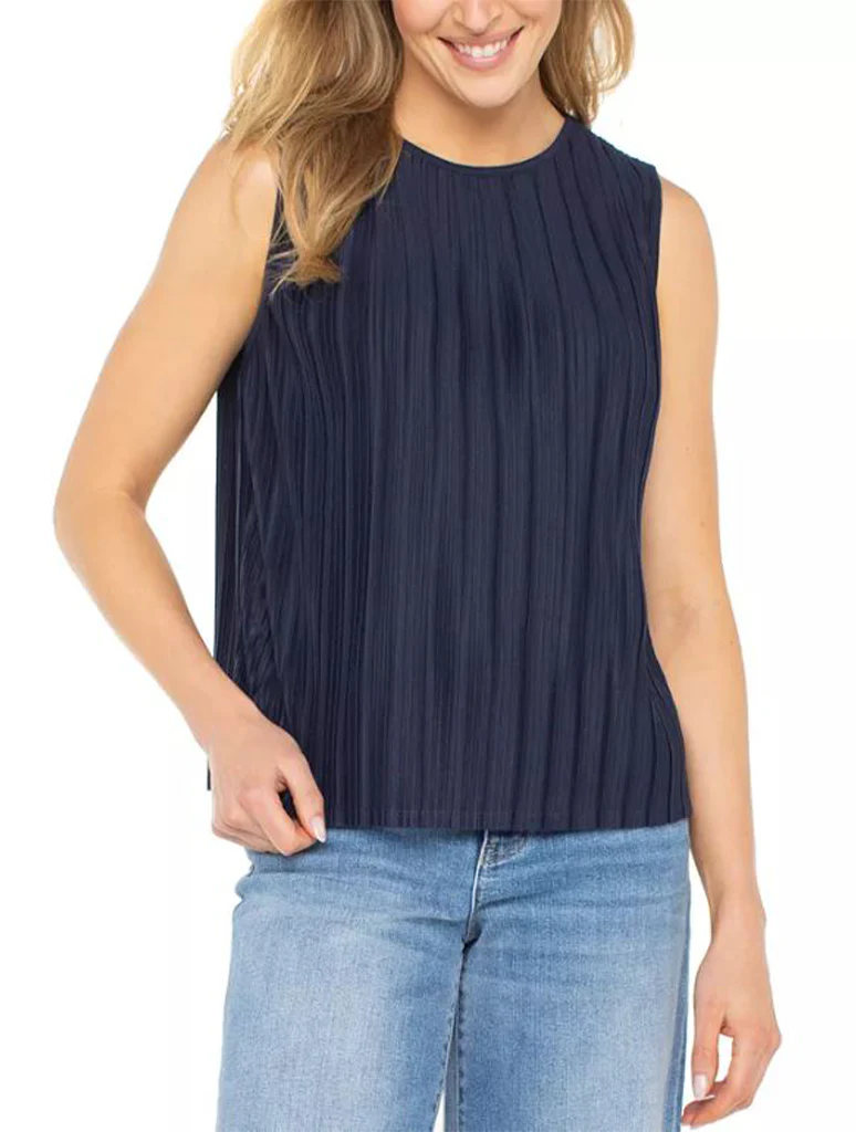 Liverpool Sleeveless Crewneck Knit Top - Image 4