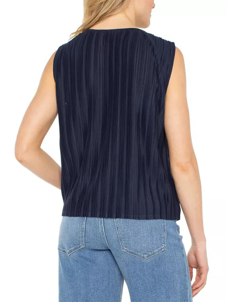 Liverpool Sleeveless Crewneck Knit Top - Image 5