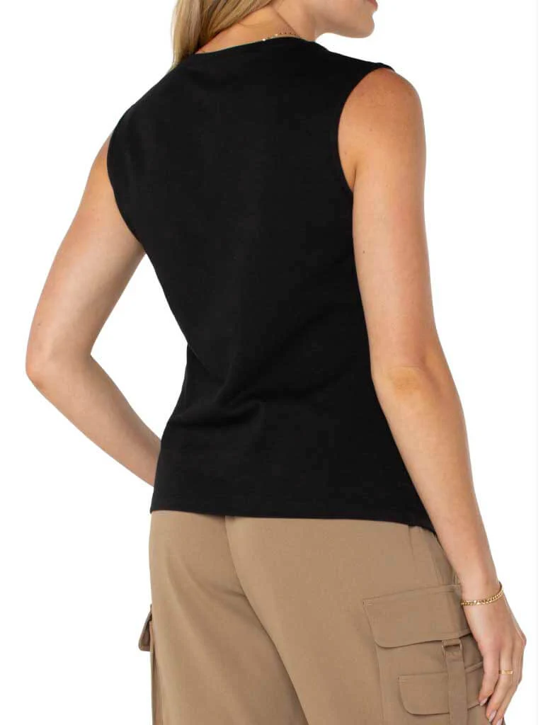 Liverpool Sleeveless V-Neck Top - Image 4