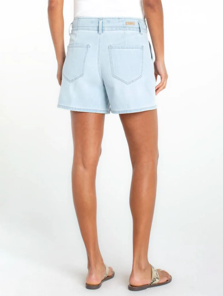 Liverpool Tie Front Short with Pleats - Image 2