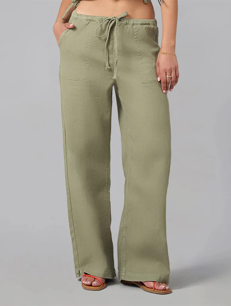 Lola Denim Remy Mid Rise Cotton Twill Trouser