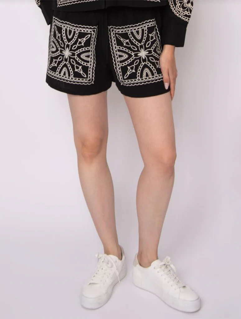 Lulu Cotton Linen Pull On Shorts