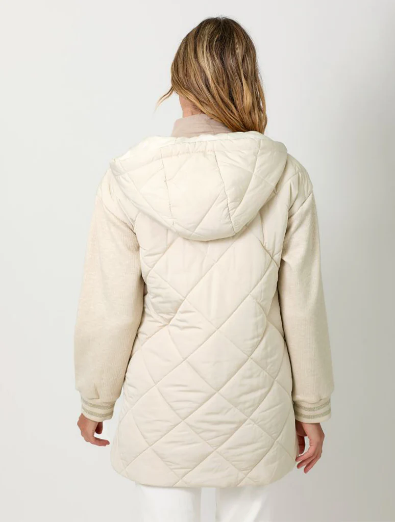Mixed Sleeve Puffer Jacket (Final Sale*) - Image 3