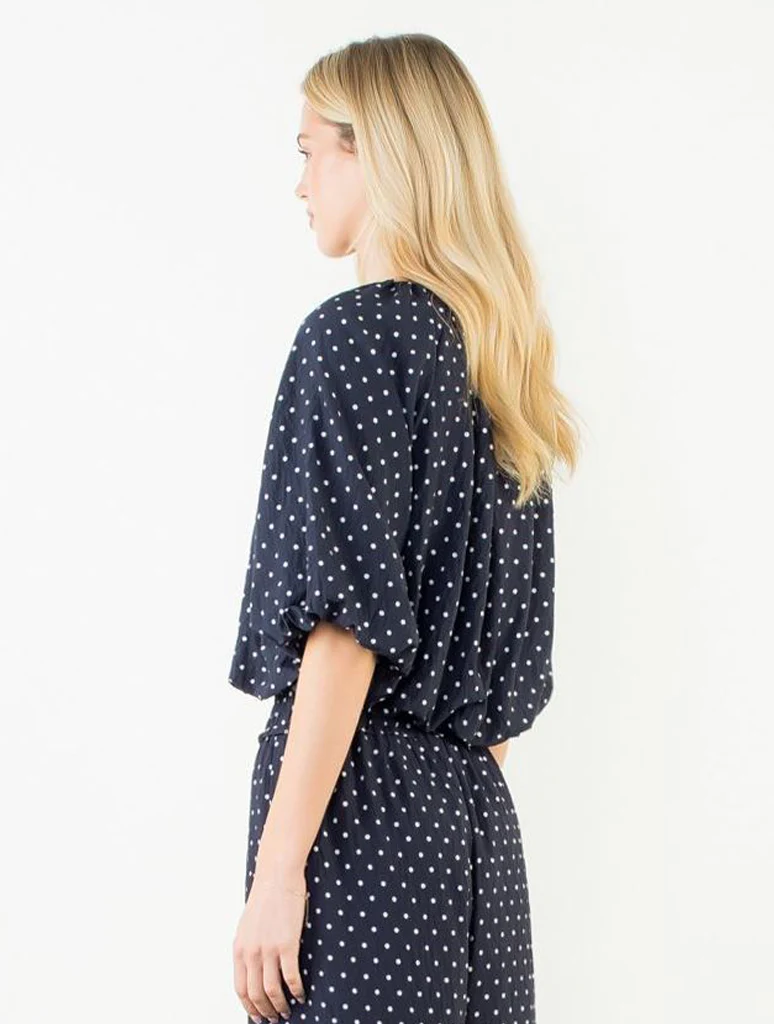 Short Sleeve Polka Dot Top - Image 3