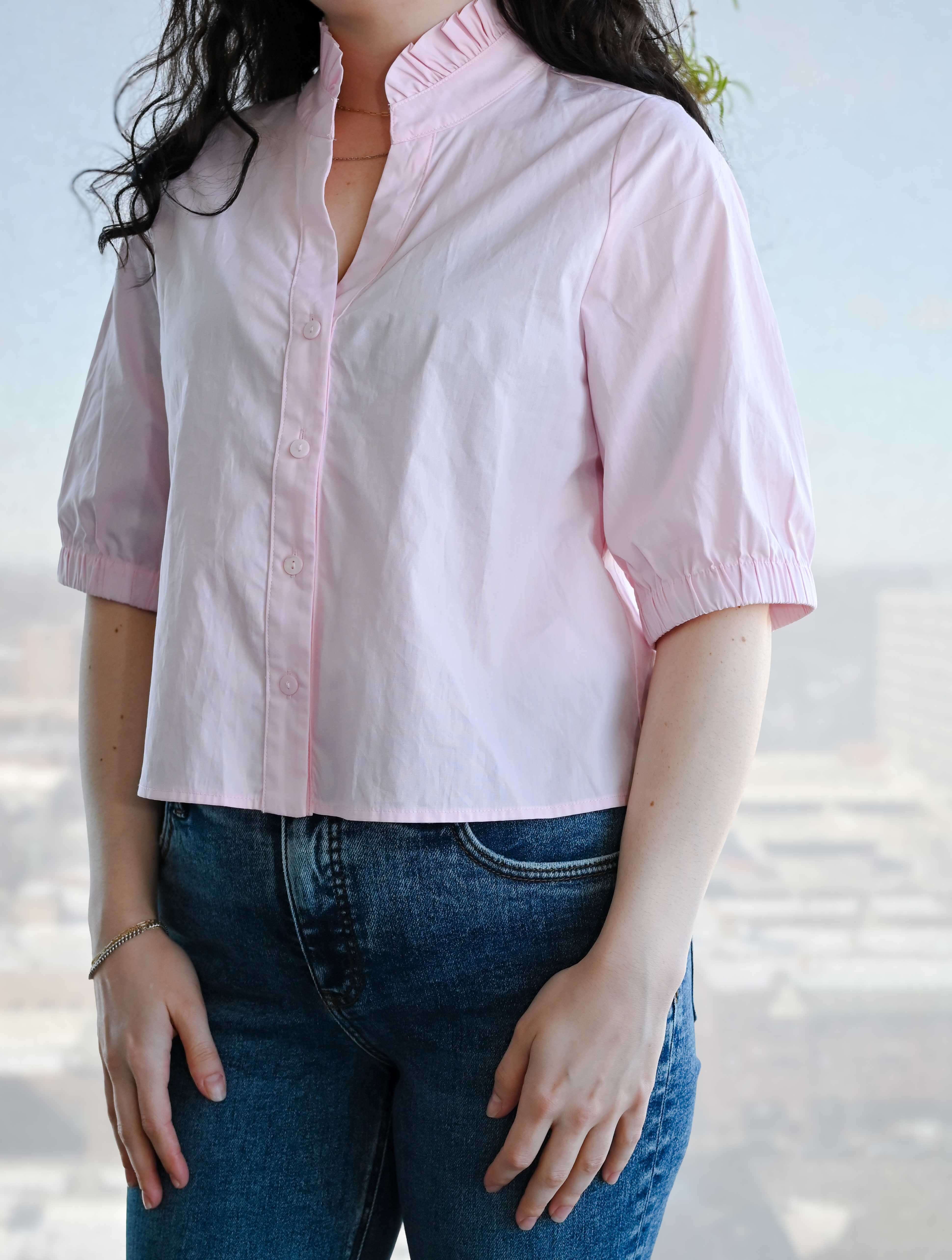 Short Sleeve V-Neck Top - Image 3