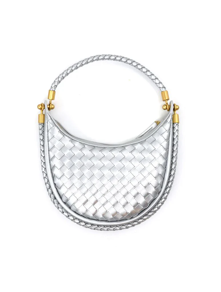 Small Woven Hobo Bag - Image 5