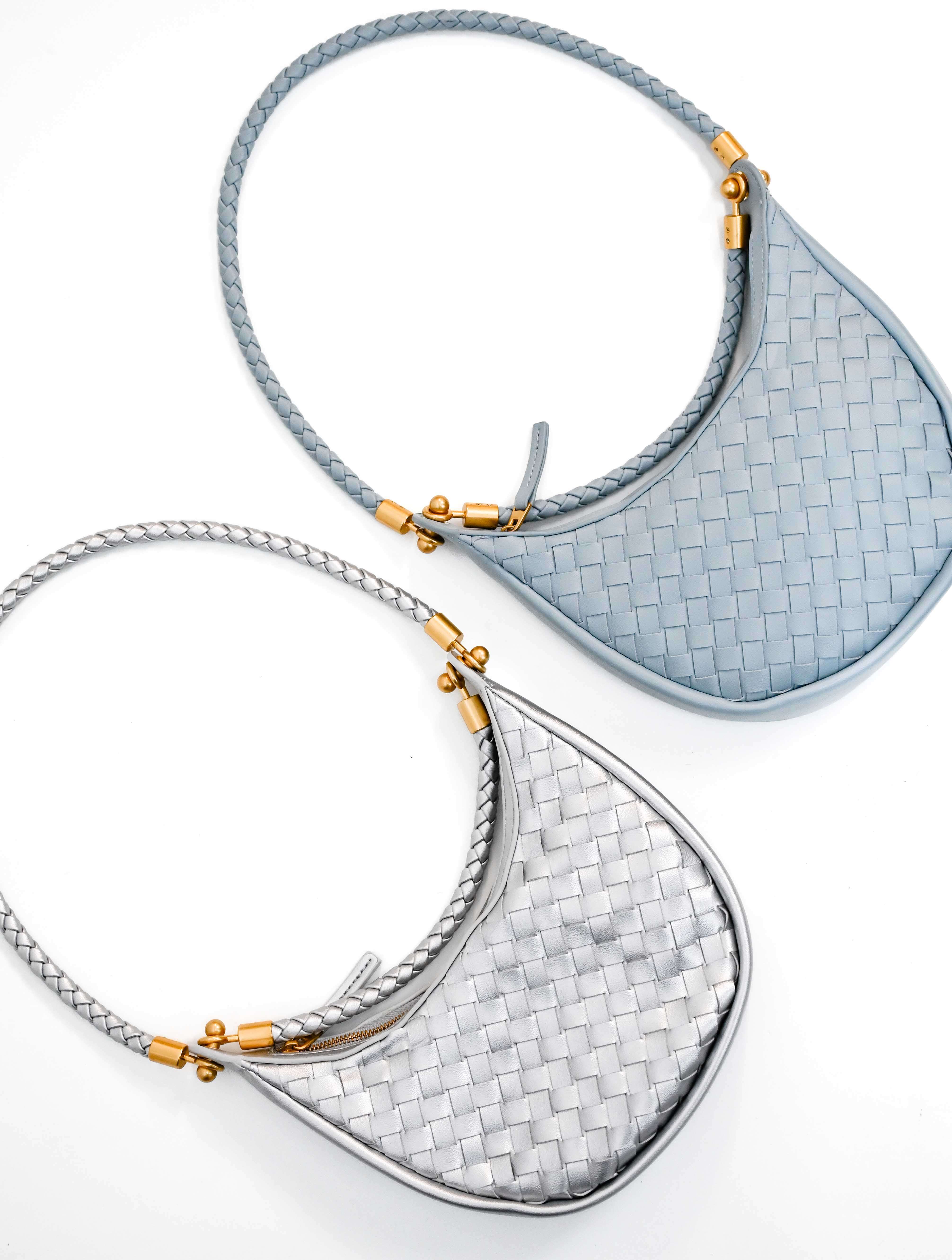 Small Woven Hobo Bag - Image 7