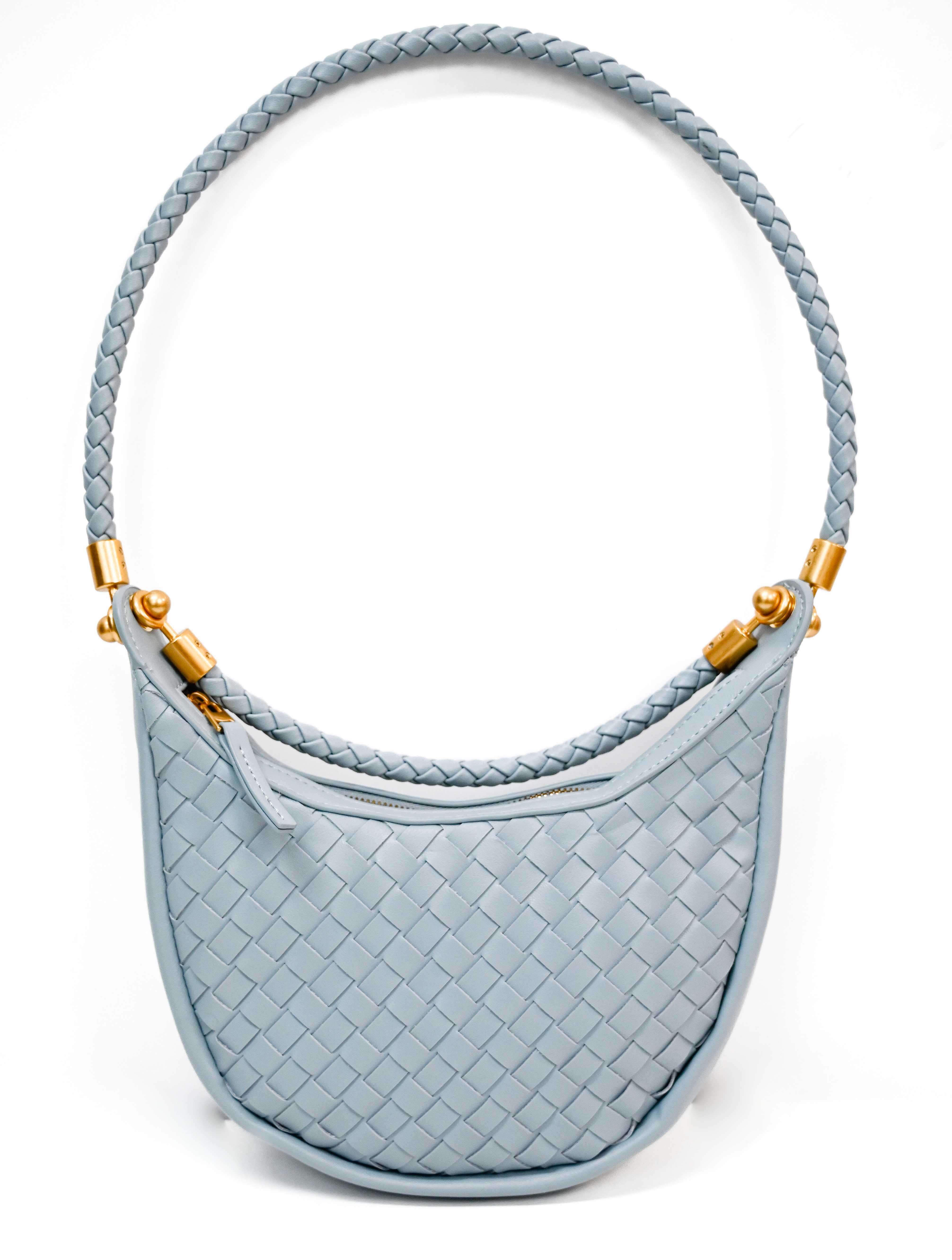 Small Woven Hobo Bag - Image 8