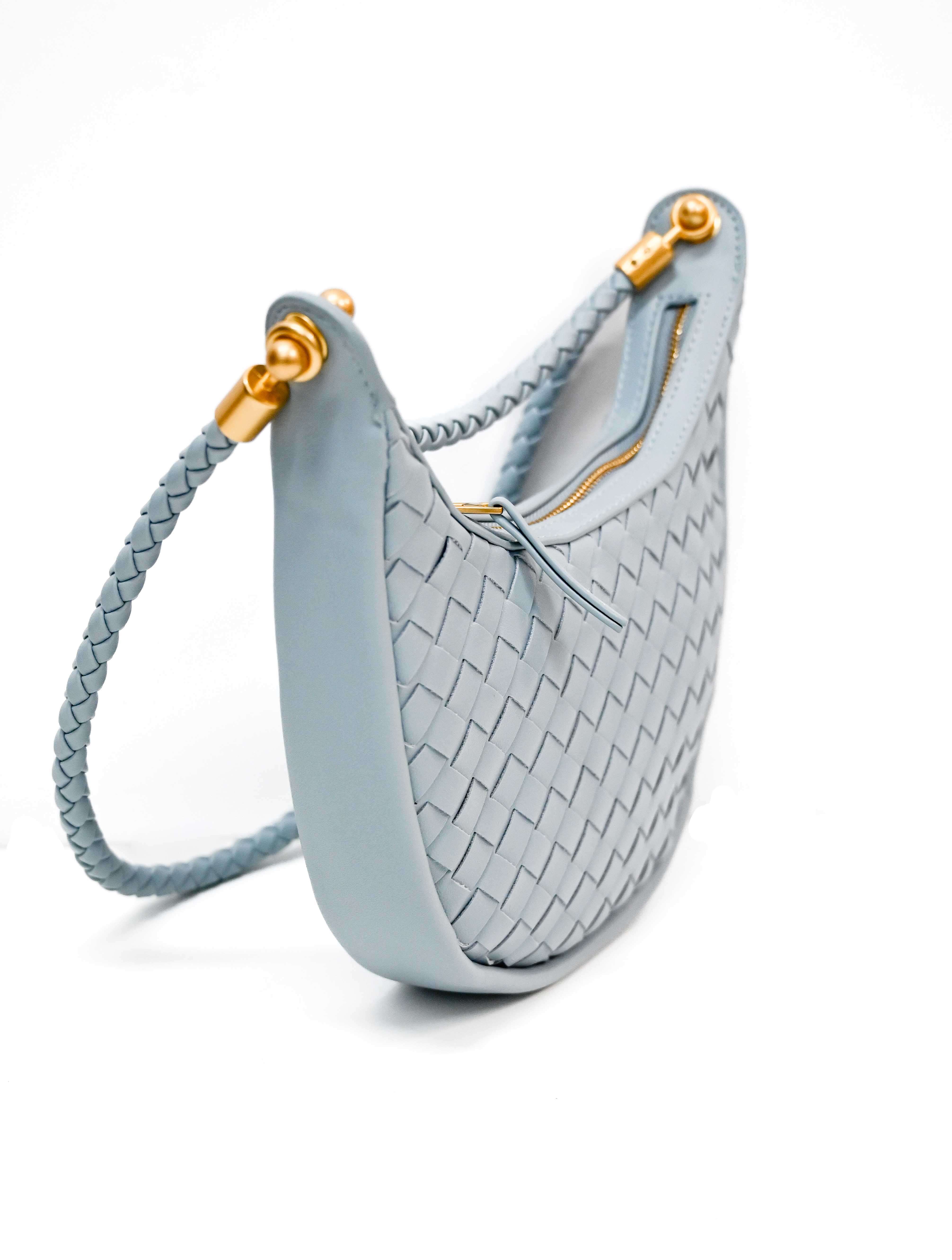 Small Woven Hobo Bag - Image 9