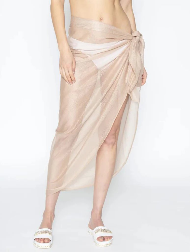 Solid Mesh Sarong - Image 2