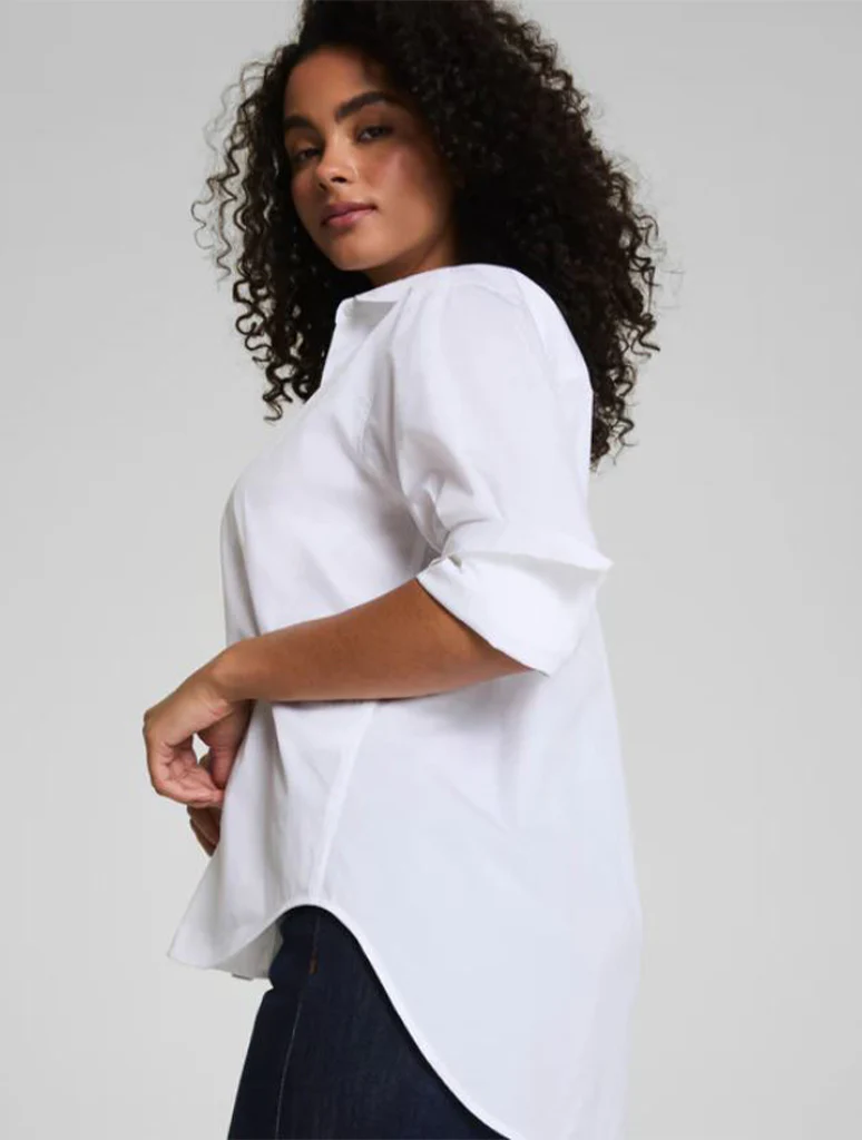 SPANX Poplin Oversized Button Up-Shirt - Image 2