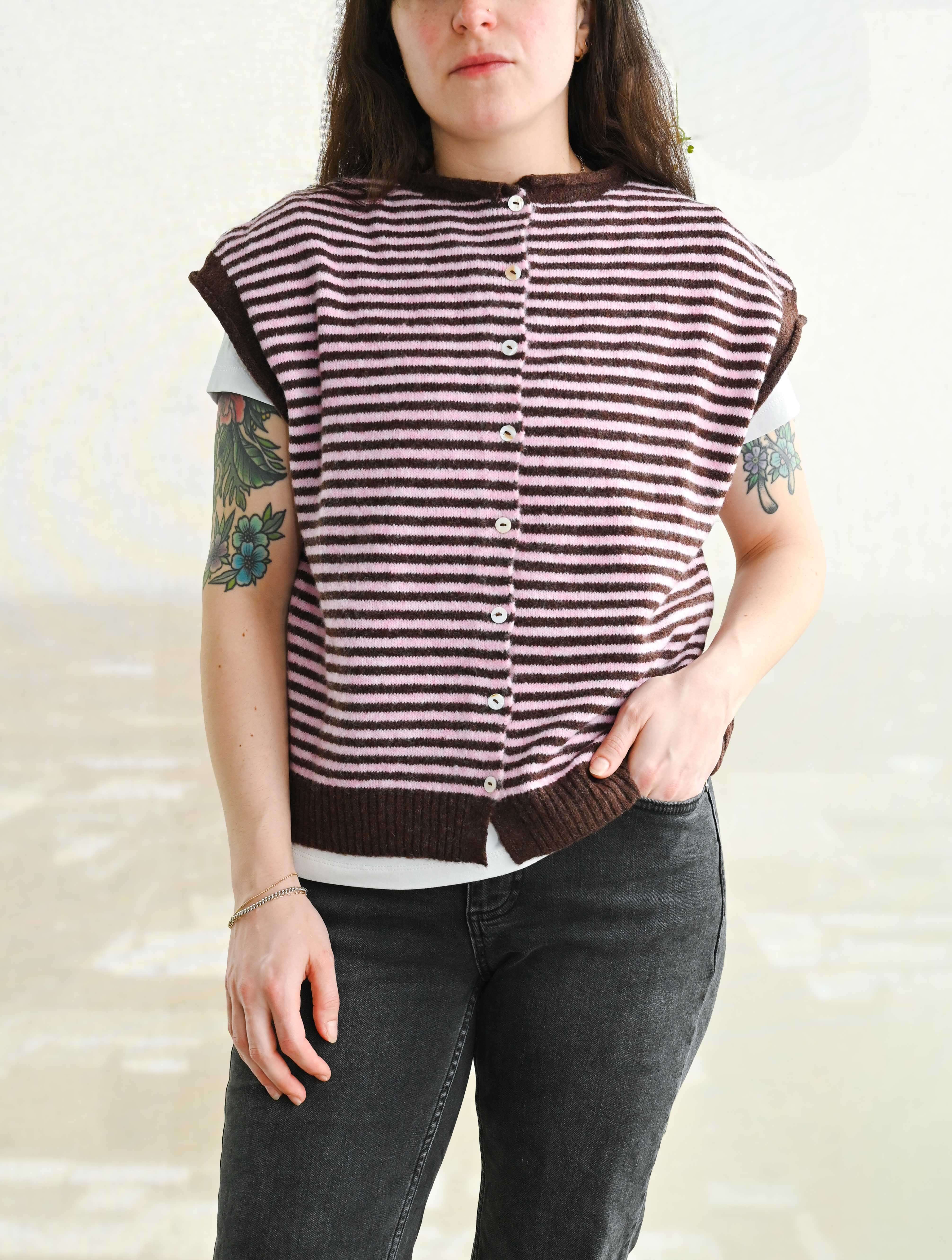 Piper Striped Sweater Vest - Image 2