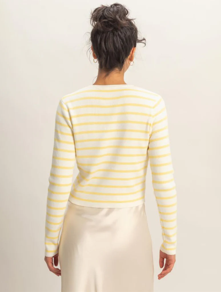 Striped Button-Up Cardigan - Image 6