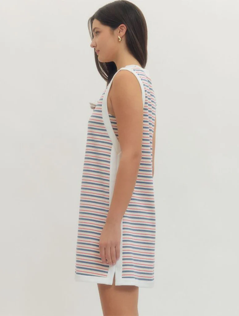 Striped Tank Dress - Image 2