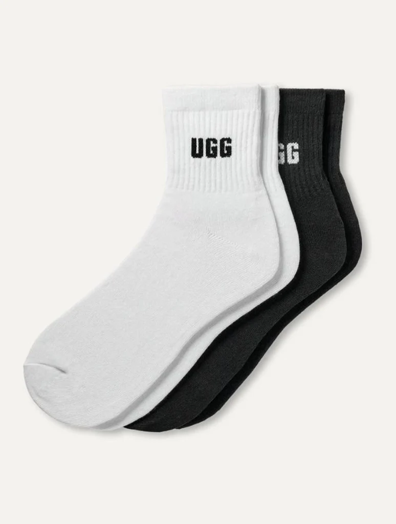 UGG Quinlin Logo Quarter Sock; 2 Pack - Image 2